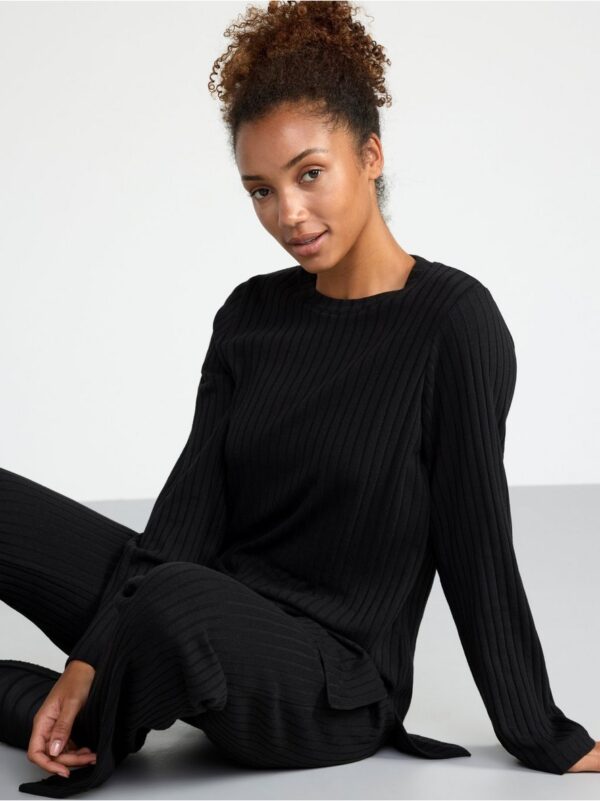 Ribbed lounge top - 8430804-80