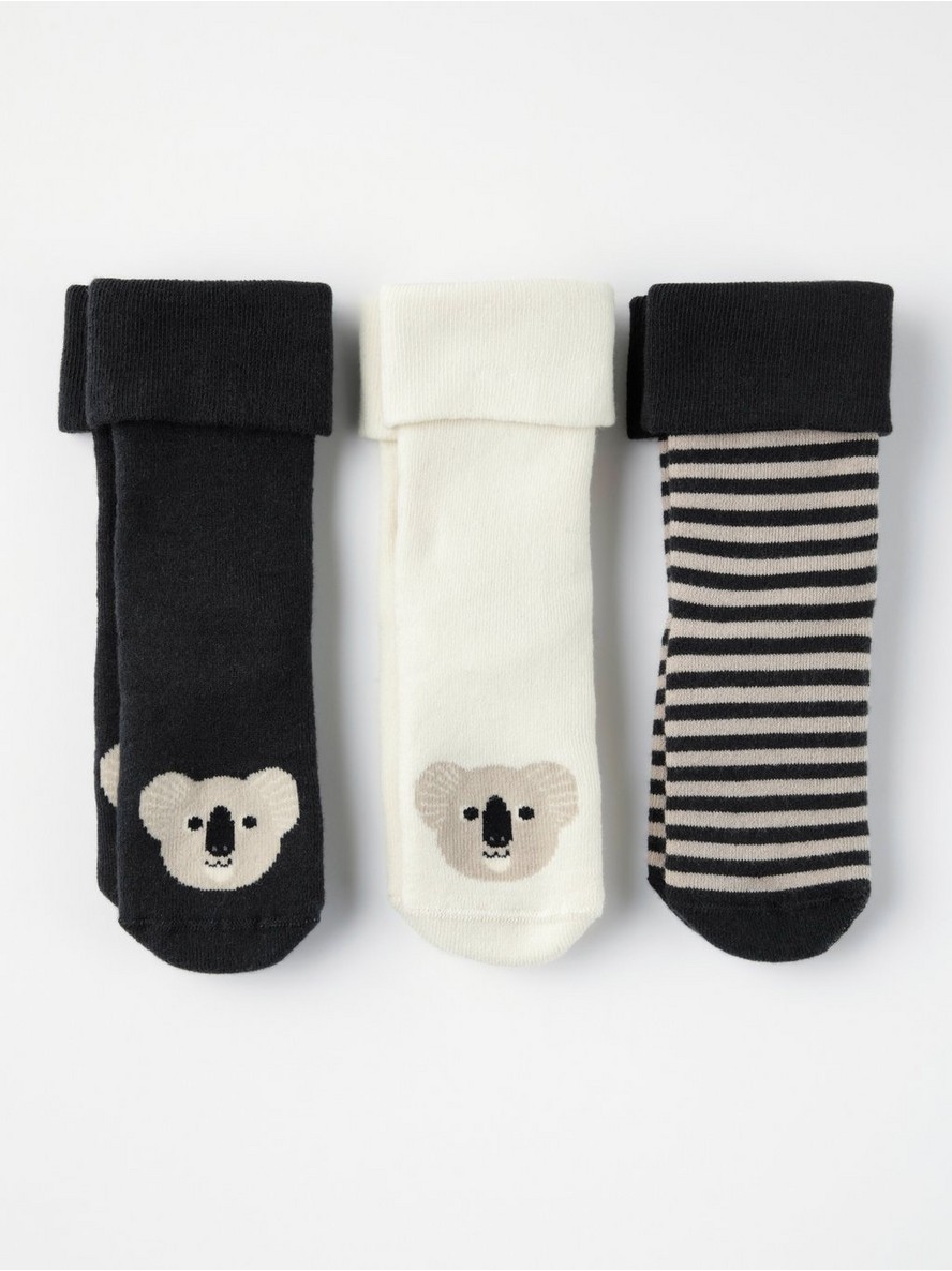 Carape – 3-pack terry socks with antislip