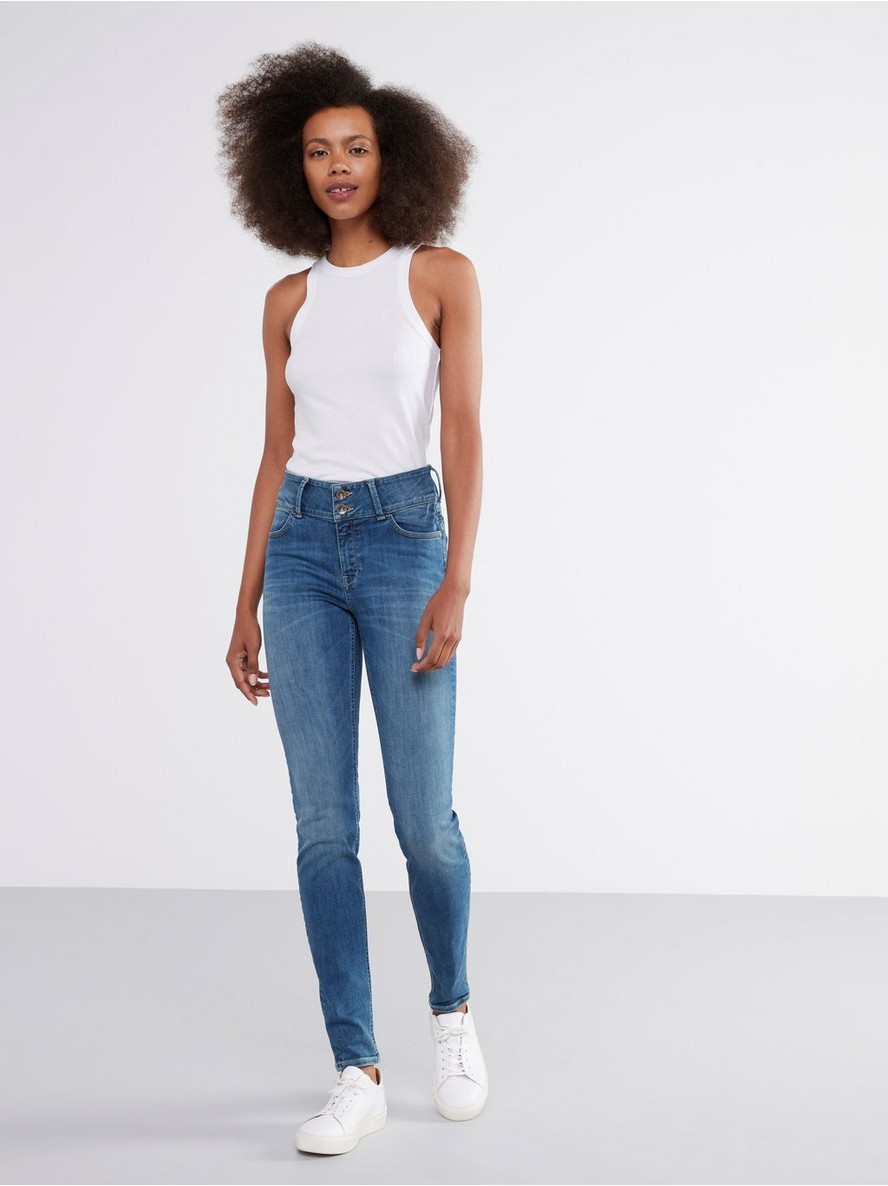 LILLY Blue slim fit shaping jeans - 8431594-791