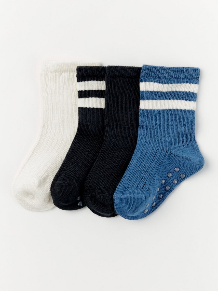 4-pack ribbed socks with stripes - 8431643-6732