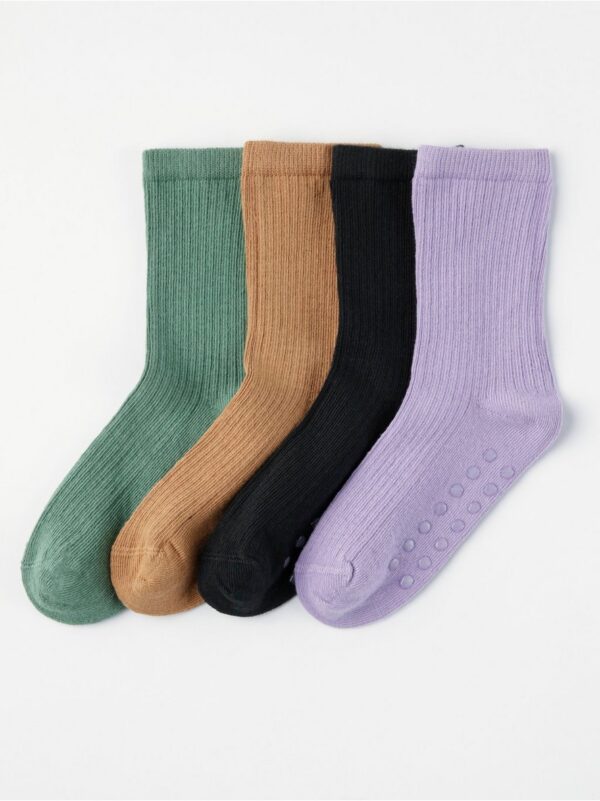 4-pack socks with antislip - 8431718-6927