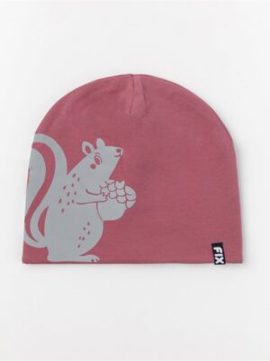 FIX fleece lined beanie with reflective print - 8433752-8641