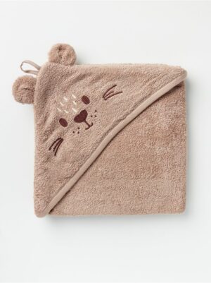 Terry bath towel with otter hood - 8435083-9770