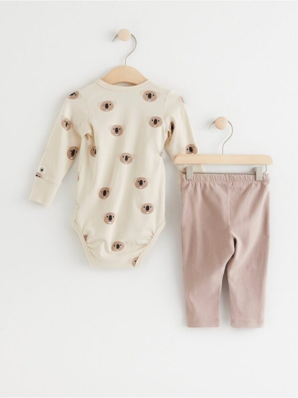 Set with wrap bodysuit and leggings - 8435948-1230