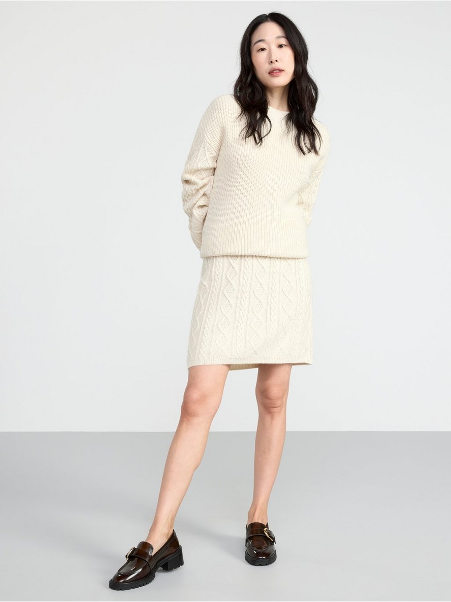 Cable knit skirt - 8436214-7488
