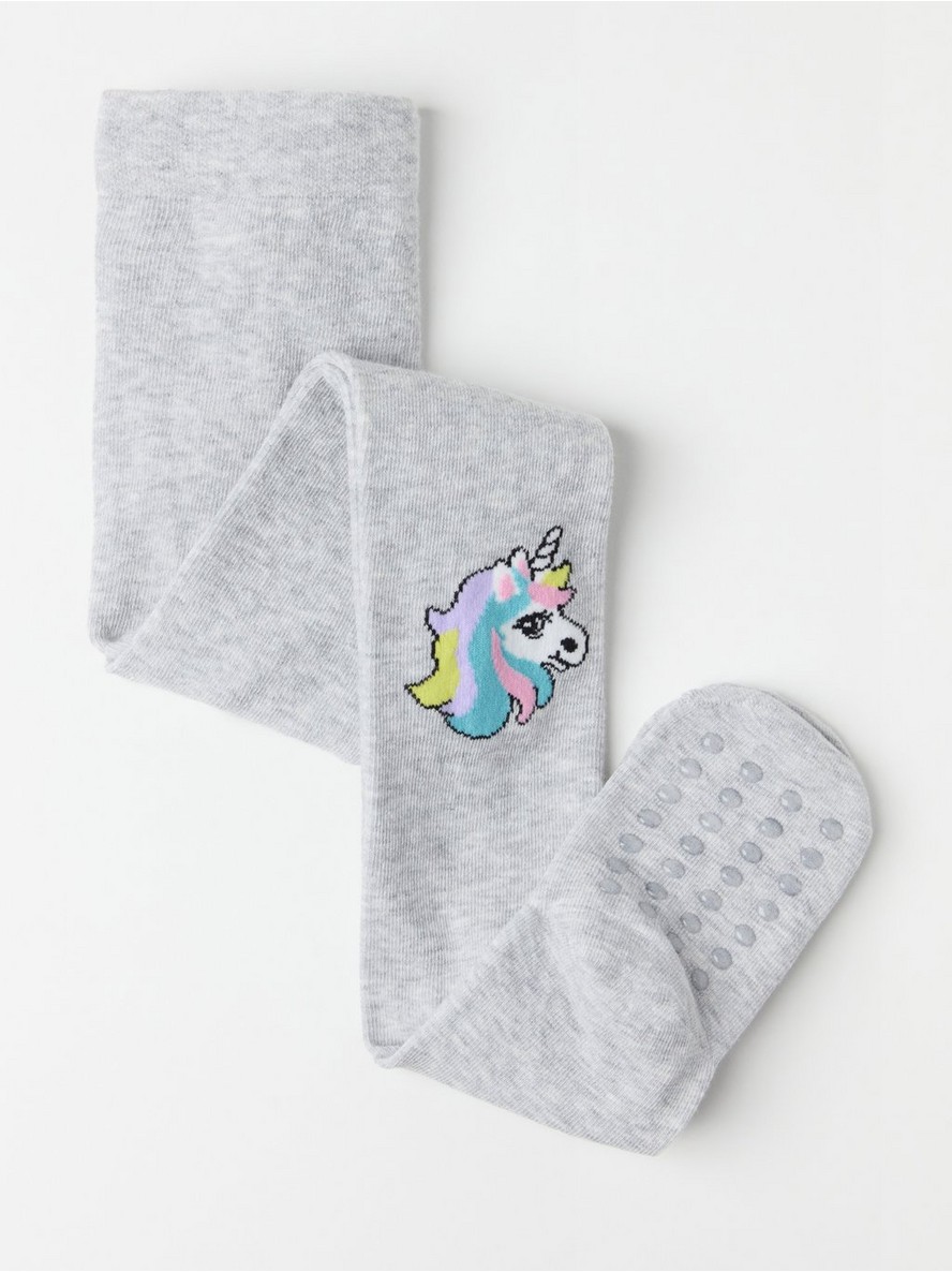 Hulahopke – Fine knit tights with unicorns