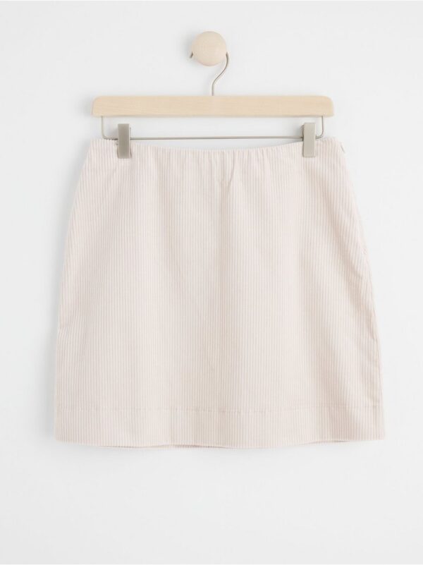 Corduroy mini skirt - 8439082-7862