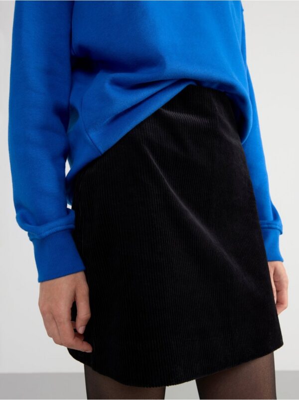 Corduroy mini skirt - 8439082-80