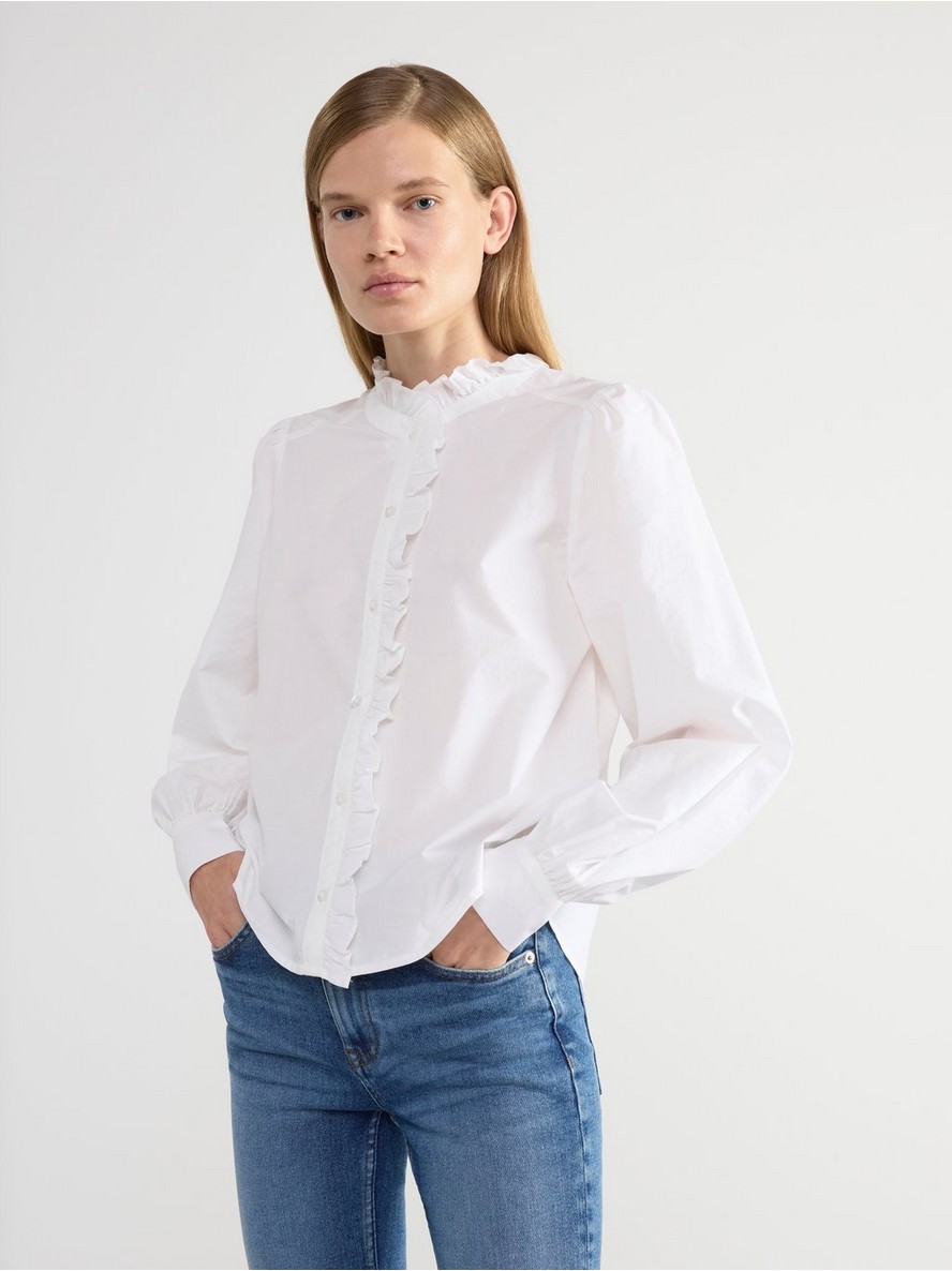 Bluza – Blouse with frill collar