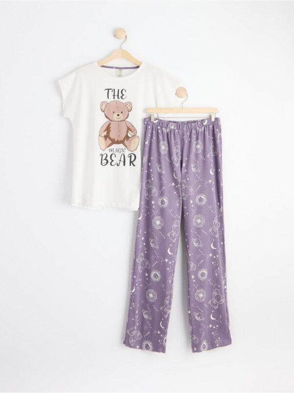 Pyjama set with t-shirt and trousers - 8441320-9986