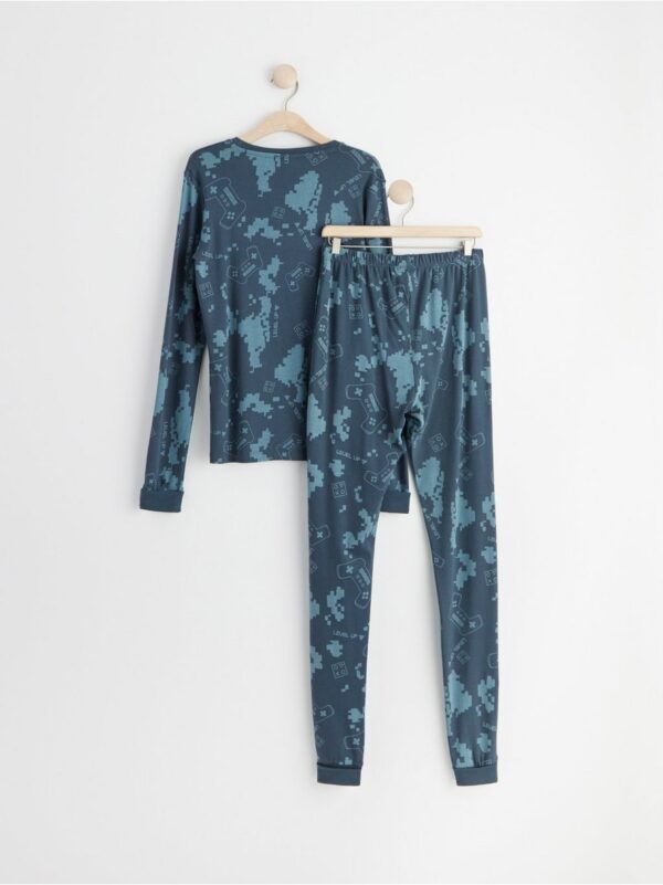 Pyjama set with gaming print - 8442765-8903