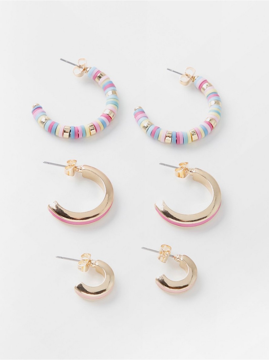 Mindjuse – 3-pack hoop earrings