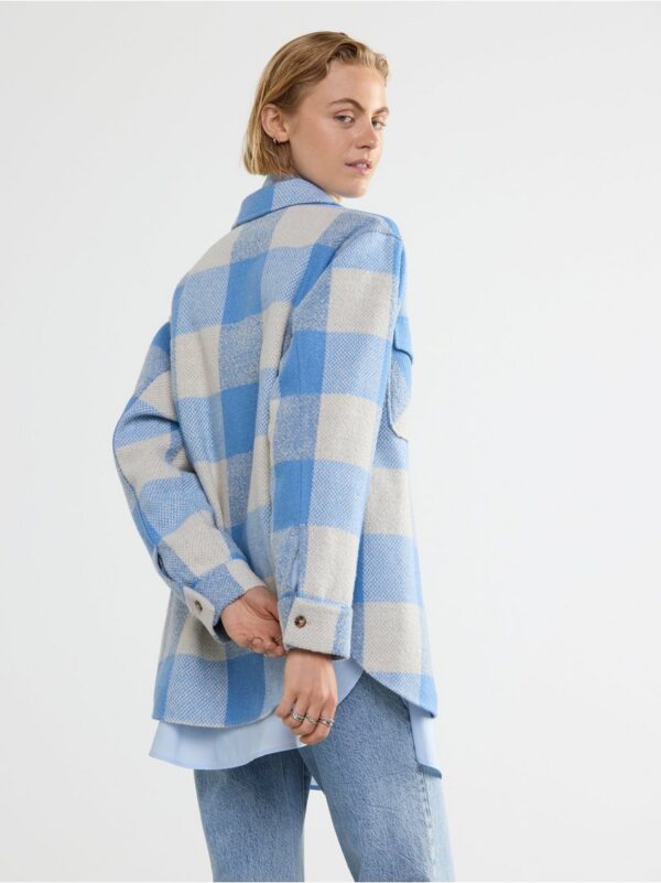 Checked shirt jacket - 8445332-6683