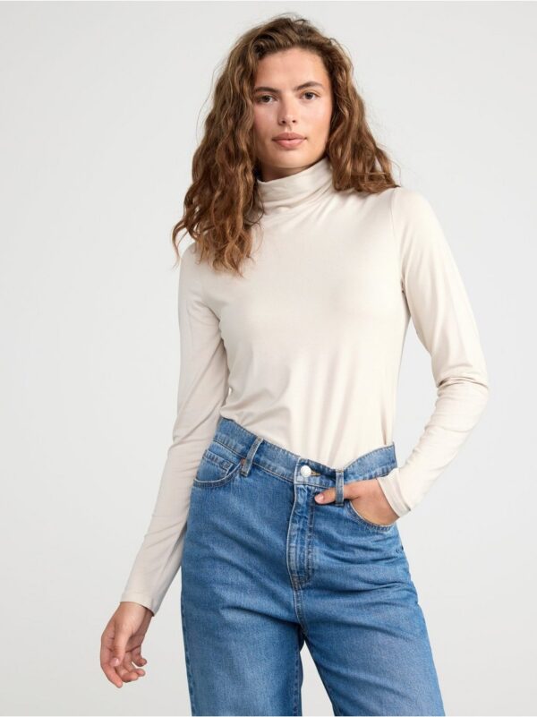 Turtle neck top - 8445579-7403