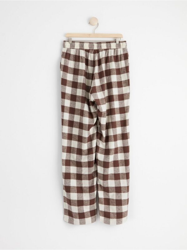 Checked flannel pyjama trousers - 8448131-215