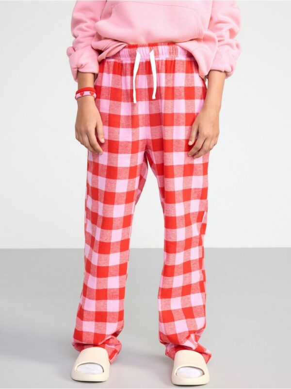Checked flannel pyjama trousers - 8448131-6665