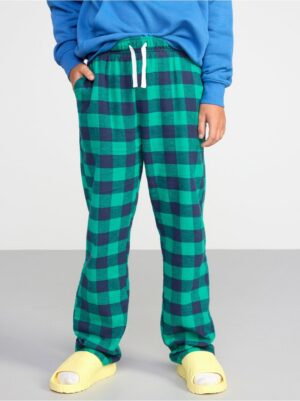 Checked flannel pyjama trousers - 8448131-6989