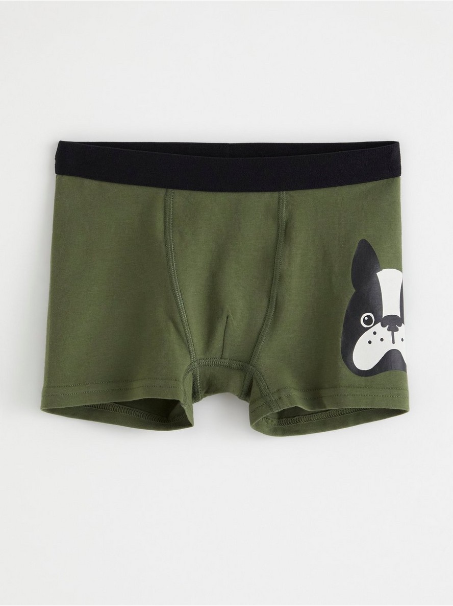 Gacice – Boxer shorts with print to side