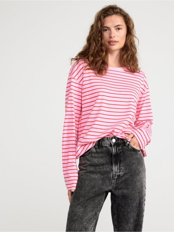 Striped long sleeve top - 8452715-6665