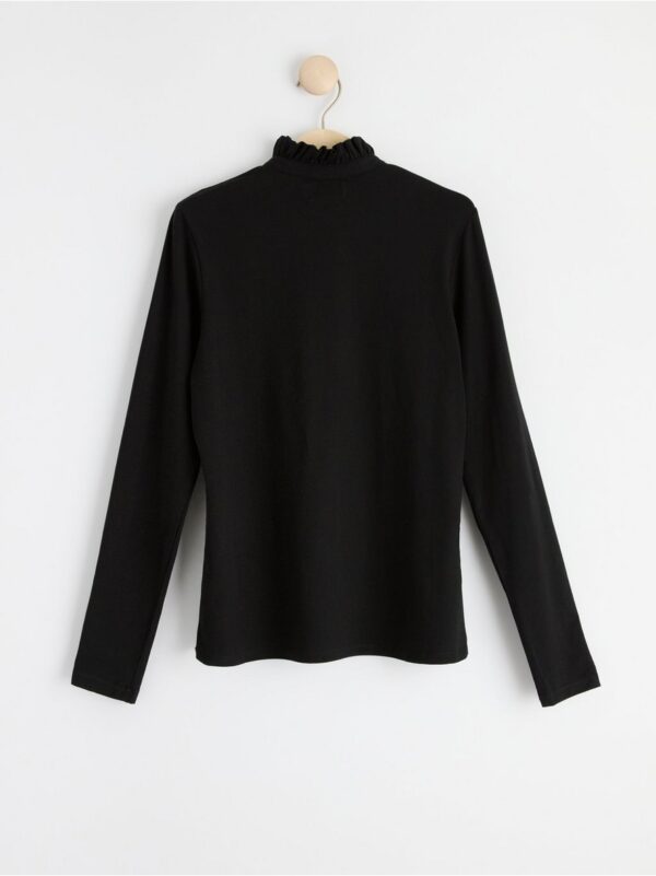 Long sleeve top with frill collar - 8453722-80