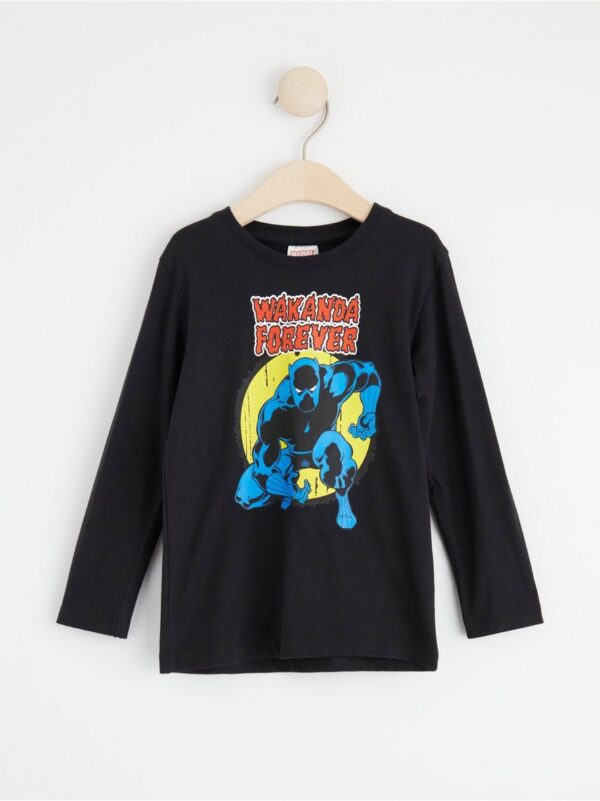 Long sleeve top with Black Panther - 8453964-80