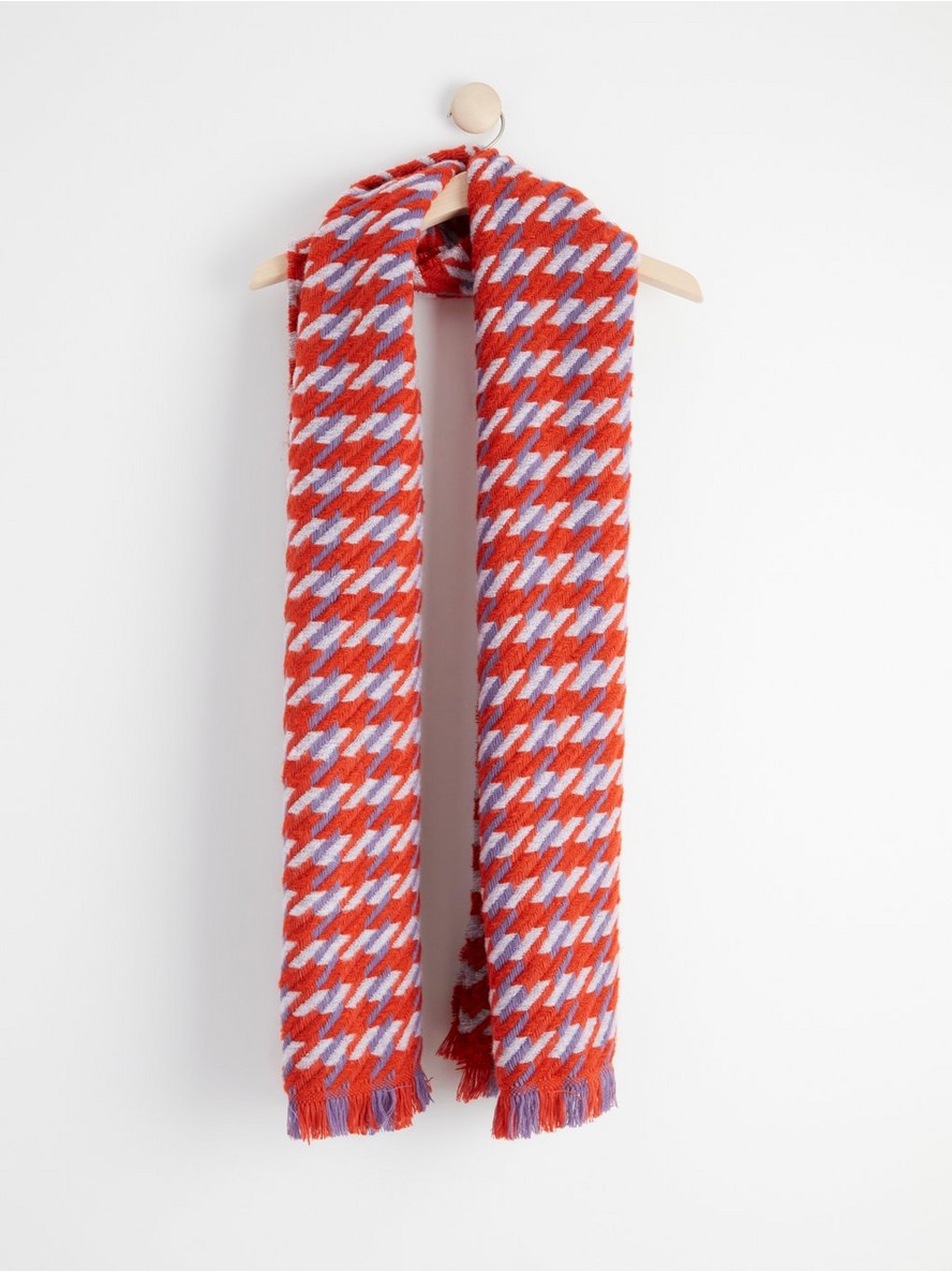Houndstooth scarf - 8455953-4572