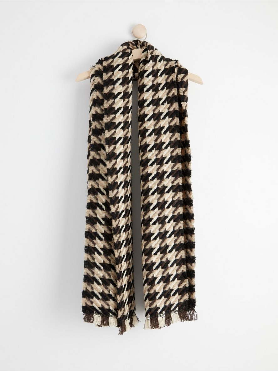 Houndstooth scarf - 8455953-9609