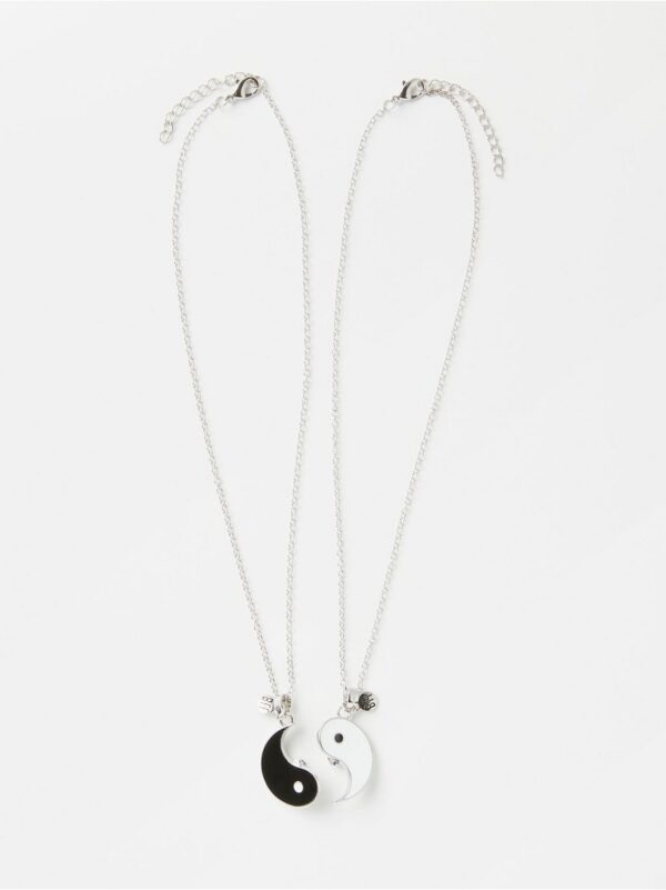 Best friend necklace with yin and yang - 8456678-10