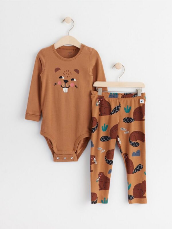 Set with bodysuit and leggings - 8457590-9495