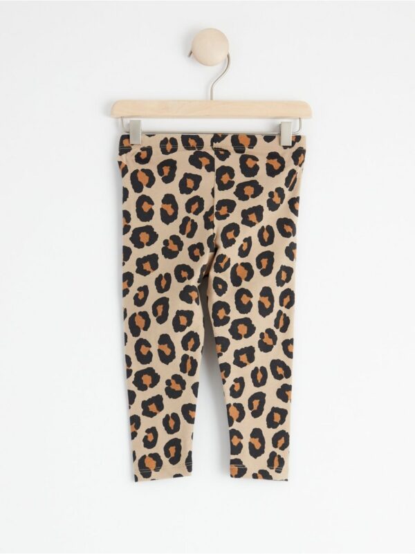 Leggings with leo print - 8457591-7603