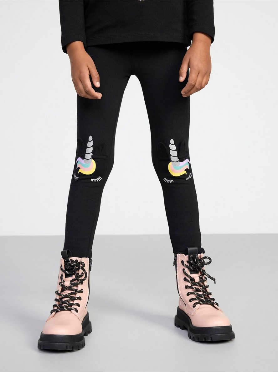 Helanke – Leggings with knee appliqué