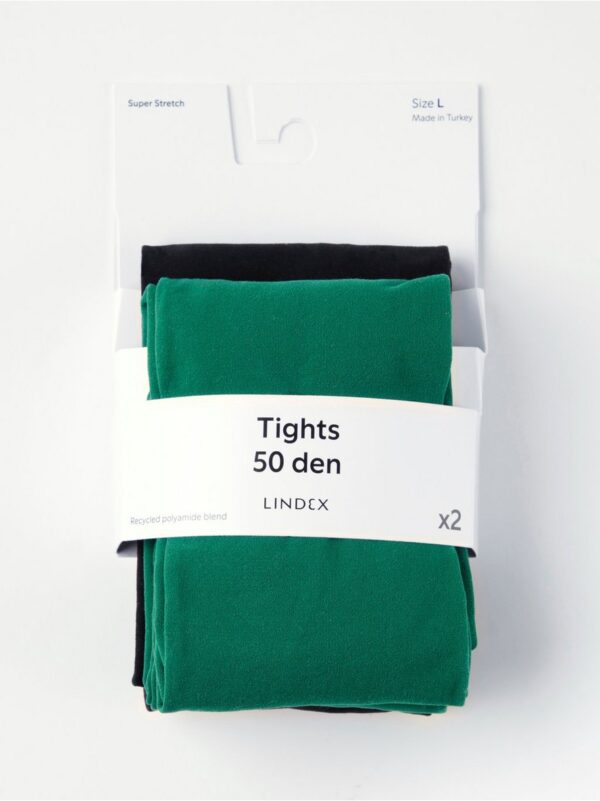 2-pack matt tights 50 denier - 8460108-7192