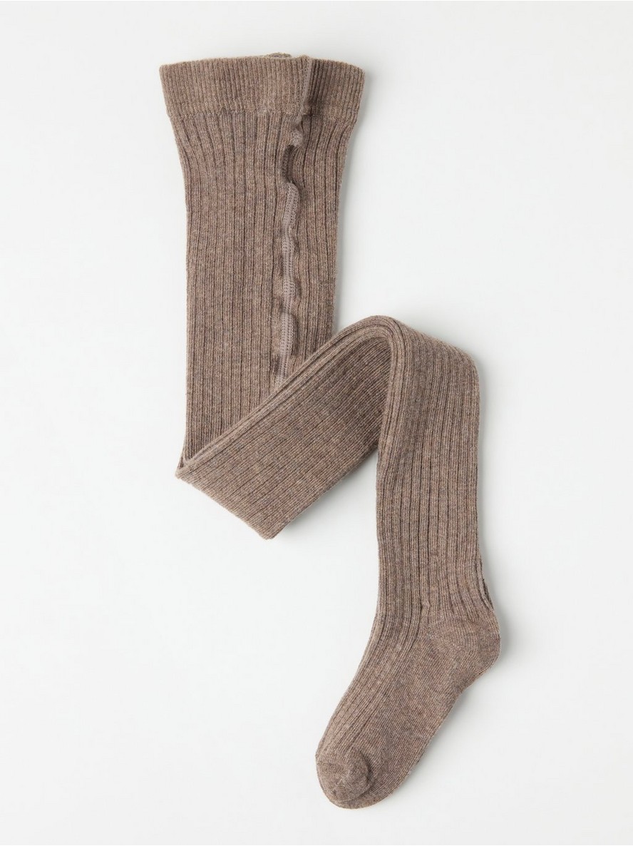 Hulahopke – Ribbed heavy-knit tights