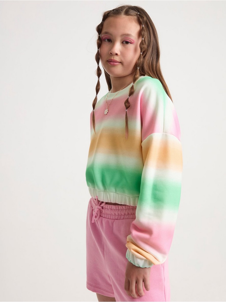 Dukserica – Cropped sweatshirt with tie dye