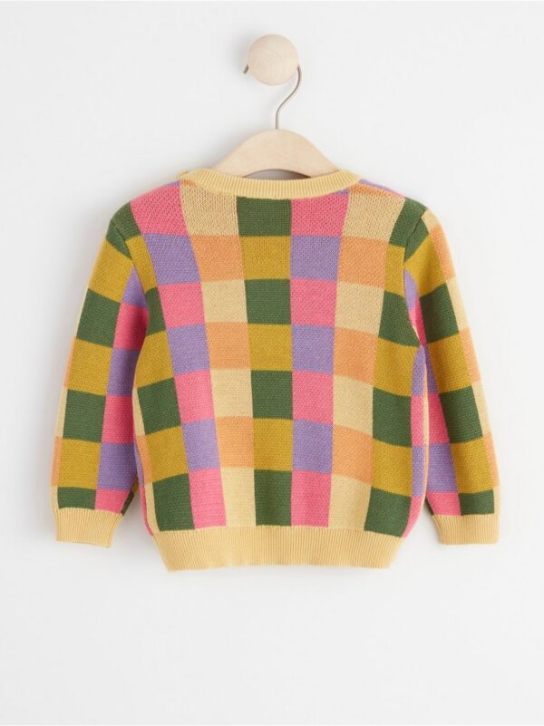 Checked knitted sweater - 8467044-6927