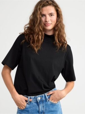 Short sleeve top with mock neck - 8468178-80