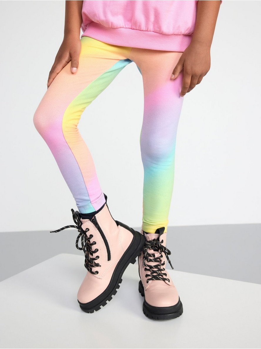 Helanke – Leggings with rainbow print and brushed inside