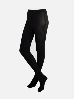 Rib knit tights in wool blend - 8481773-80