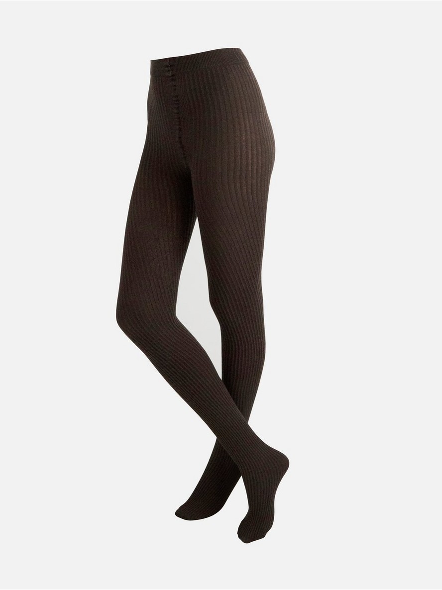 Hulahopke – Rib knit tights in wool blend