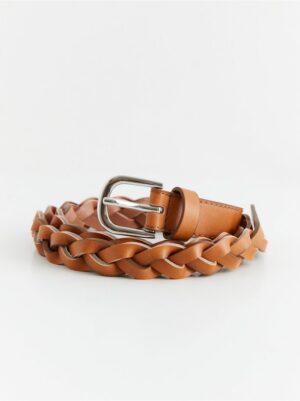 Braided imitation leather belt - 8482723-261