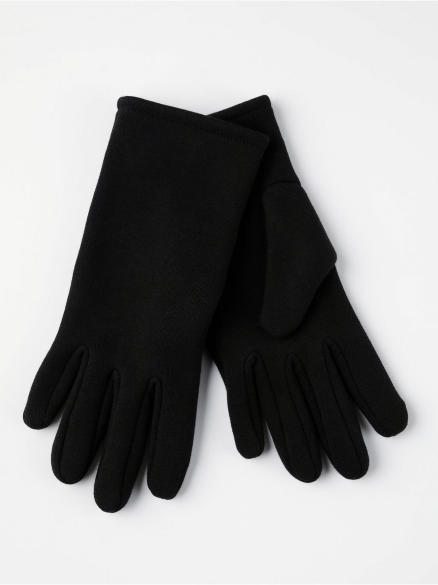 Jersey gloves with pile lining - 8486424-80
