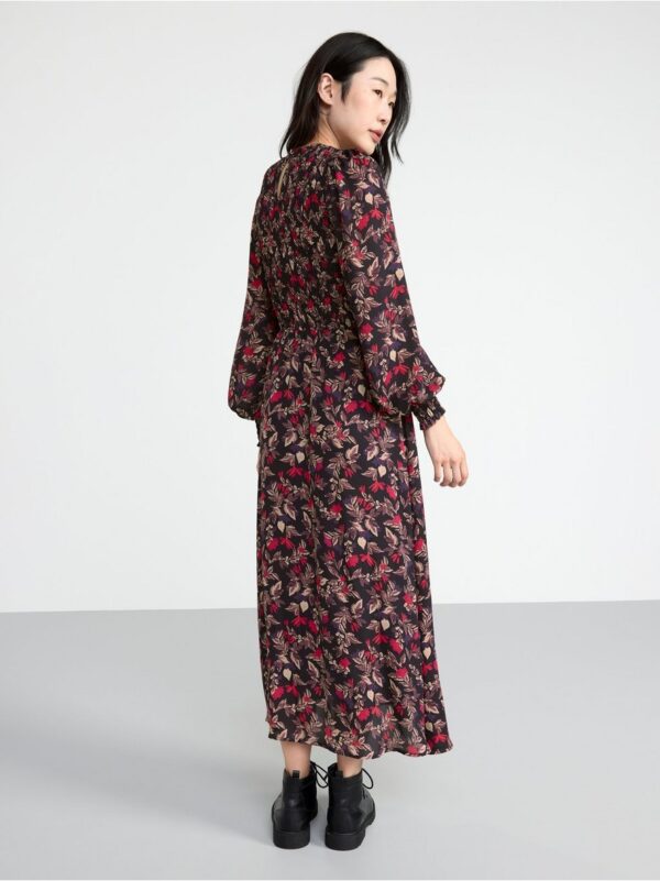Maxi dress with smock - 8493112-6414