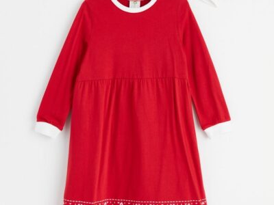 Christmas set with dress and headscarf - 8494414-8603