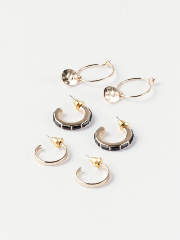 6-pack tiny hoop earrings - 8503398-80