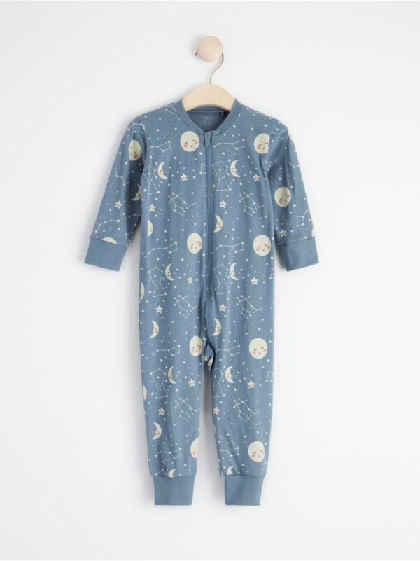 Pyjamas with night sky print - 8503489-8419