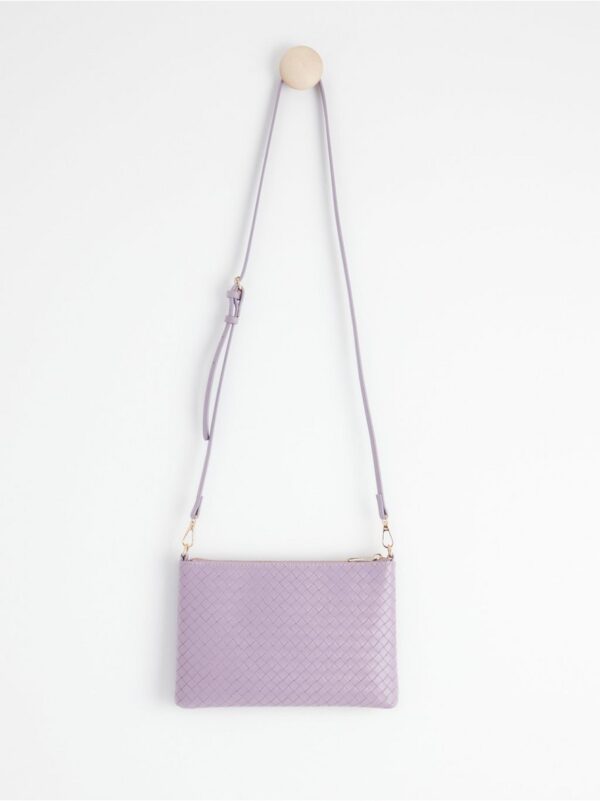 Shoulder bag with braided pattern - 8532743-6451