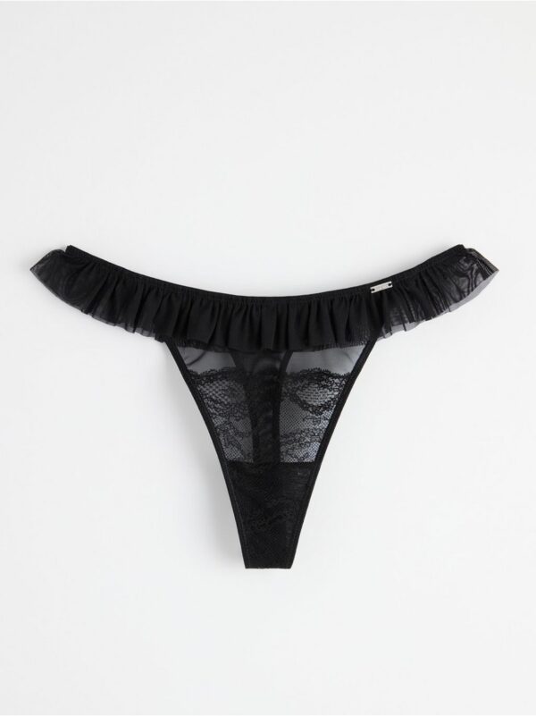 Thong low with lace - 8380078-80