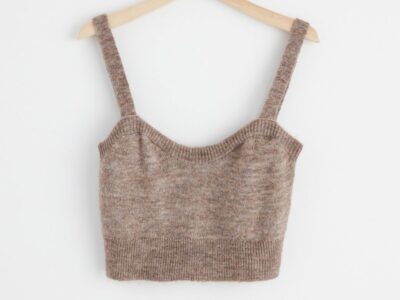 Sleeveless wool blend top - 8391168-7199