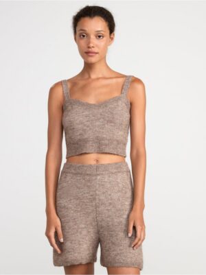 Sleeveless wool blend top - 8391168-7199