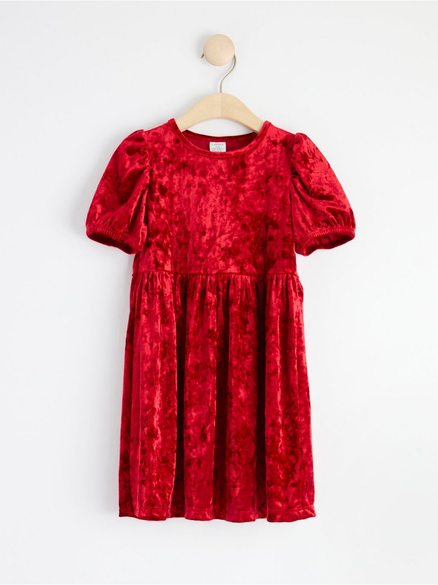 Haljina – Short sleeve dress in crushed velvet